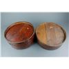 Image 6 : 2 Antique Dim Sum Bamboo Steamers