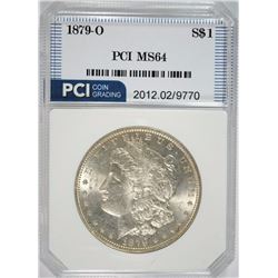 1879-O MORGAN SILVER DOLLAR, PCI GEM BU