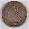 Image 1 : 1875-CC TWENTY CENT PIECE XF/AU SMALL MARK OBV.