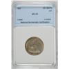 Image 1 : 1857 SEATED LIBERTY QUARTER NNC  CH BU