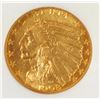 Image 2 : 1908 $2.50 GOLD INDIAN HEAD, PCI GEM BU