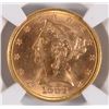 Image 2 : 1882 $5.00 GOLD NGC MS-64+ SUPERB COIN, LOOKS MS65 TO MOST ANYONE!