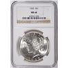 Image 1 : 1923 PEACE SILVER DOLLAR, NGC MS-66 BLAST WHITE!