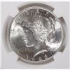 Image 2 : 1923 PEACE SILVER DOLLAR, NGC MS-66 BLAST WHITE!