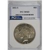 Image 1 : 1925-S PEACE SILVER DOLLAR, PCI CHOICE BU