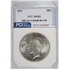 Image 1 : 1927 PEACE SILVER DOLLAR, PCI GEM BU BLAST WHITE!