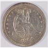 Image 1 : 1854 SEATED LIBERTY QUARTER CH AU
