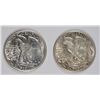Image 2 : 1941 & 1941-D WALKING LIBERTY HALF DOLLARS CH BU