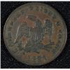 Image 1 : 1837 HALF CENT "WORTH OF PURE COPPER" HARD- TIMES TOKEN XF-AU RARE! VERY NICE