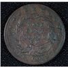 Image 2 : 1837 HALF CENT "WORTH OF PURE COPPER" HARD- TIMES TOKEN XF-AU RARE! VERY NICE
