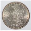 Image 2 : 1891 MORGAN SILVER DOLLAR, AGP CHOICE BU+  WHITE  SEMI-KEY