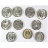 Image 1 : LOT OF ( 10 ) GEM BU 1942-S SILVER WAR NICKELS