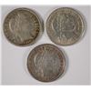 Image 1 : 1897, 1910, 1915 BARBER DIMES, XF/AU