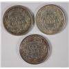 Image 2 : 1897, 1910, 1915 BARBER DIMES, XF/AU