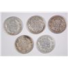 Image 2 : ( 5 )  XF BARBER DIMES: 1900-S, 03, 06-S, 10-D ,1911-D