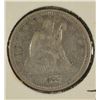 Image 1 : 1877 SEATED LIBERTY QUARTER VF