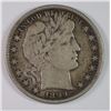 Image 1 : 1899 BARBER HALF DOLLAR, VF  NICE TYPE COIN