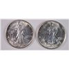Image 1 : 1944-S & 1945 WALKING LIBERTY HALF DOLLARS, CHOICE BU