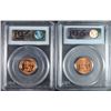 Image 2 : 1952-S & 1956-D LINCOLN CENTS, PCGS MS-66 RED