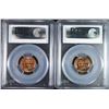 Image 2 : 1940-D & 1955-S LINCOLN CENTS PCGS MS66 + RD QA APPROVED