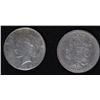 Image 1 : 2 - SILVER DOLLARS, 1878 MORGAN FINE & 1925 PEACE BU