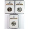 Image 1 : 3-1956 WASHINGTON QUARTERS NGC MS65 GEMS