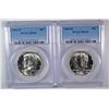 Image 1 : ( 2 ) 1964-D KENNEDY HALF DOLLARS, PCGS MS-65 GEMS