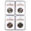 Image 1 : NGC KENNEDY HALF DOLLARS: 1991-D MS65, 1992-P MS66, 1992-D MS65, 1997 MS66