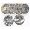 Image 1 : ( 10 ) BU FRANKLIN HALF DOLLARS: 1950-D, 1952 & ( 8 ) 1963
