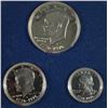 Image 3 : ( 3 )  1976 BICENTENNIAL 3-PIECE 40% SILVER PROOF SETS