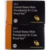Image 1 : ( 2 ) 2011 PRESIDENTIAL DOLLAR PROOF SETS IN ORIG PACKAGING