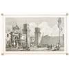 Image 1 : Itáliai metszo, 19. sz. közepe  Velencei capriccio