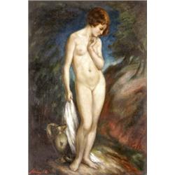 Merényi Rudolf (Nezsider, 1893 - Budapest, 1957) Akt korsóval