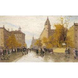 Berkes  Antal (Budapest, 1874 - Budapest, 1938) oszi utcán