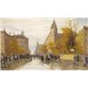 Image 1 : Berkes  Antal (Budapest, 1874 - Budapest, 1938) oszi utcán