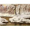 Image 1 : Neogrády László (Budapest, 1896 - Budapest, 1962) Téli erdo patakkal
