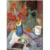 Image 1 : Tallós Ilona (Gombos, 1918 - Siófok, 1991) Pipacsos csendélet