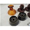 Image 2 : LOT 9 CANDLE HOLDERS CRYSTAL DEPRESSION MORE