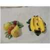 Image 1 : PAIR WALL FRUIT CERAMIC CHINA POCKETS