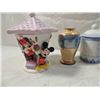 Image 3 : ASIAN INSPIRED COVERED TEA CUPS VASE MICKEY MOUSE