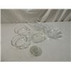 Image 1 : 5 PIECES CRYSTAL GLASS BOWLS & GLASS FROG FLOWER