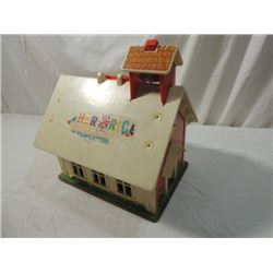 FISHER PRICE PLAY FAMILY SCHOOL HOUSE VINTAGE