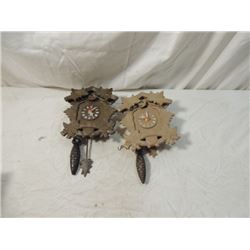 LOT 2 ASSORTED CUCKOO CLOCK