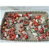 Image 1 : BOX LOT ASSORTED VINTAGE HOME MADE CHRISTMAS ITEMS