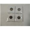 Image 2 : LOT 4 OLD V NICKELS 5 CENT COIN LOT 1905 1906 1911