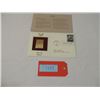 Image 1 : 24K FIRST DAY ISSUE COMMEMORATIVE STAMP