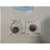 Image 1 : PAIR WHEAT PENNY PENNIES CENTS 1909P 1925D