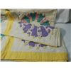 Image 2 : ANTIQUE VINTAGE HAND STITCHED QUILT