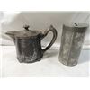 Image 3 : LOT COIN BANK HEAVY SILVERPLATE MERIDEN