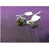 Image 2 : PAIR SILVER RINGS TURQUOISE AND ABALONE LADIES